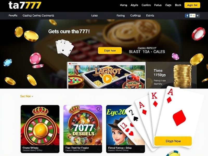 Discover the official TA777 Casino website for top-tier online gambling games, exclusive bonuses, and a secure gaming experience. Play slots, poker, and more today.